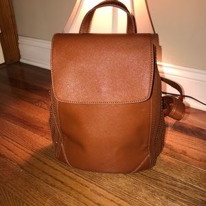 NORDSTROM BROWN EXPANDABLE KNAPSACK